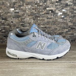New Balance 991 Womens KJ991CAG Size 6.5 Gray Blue
